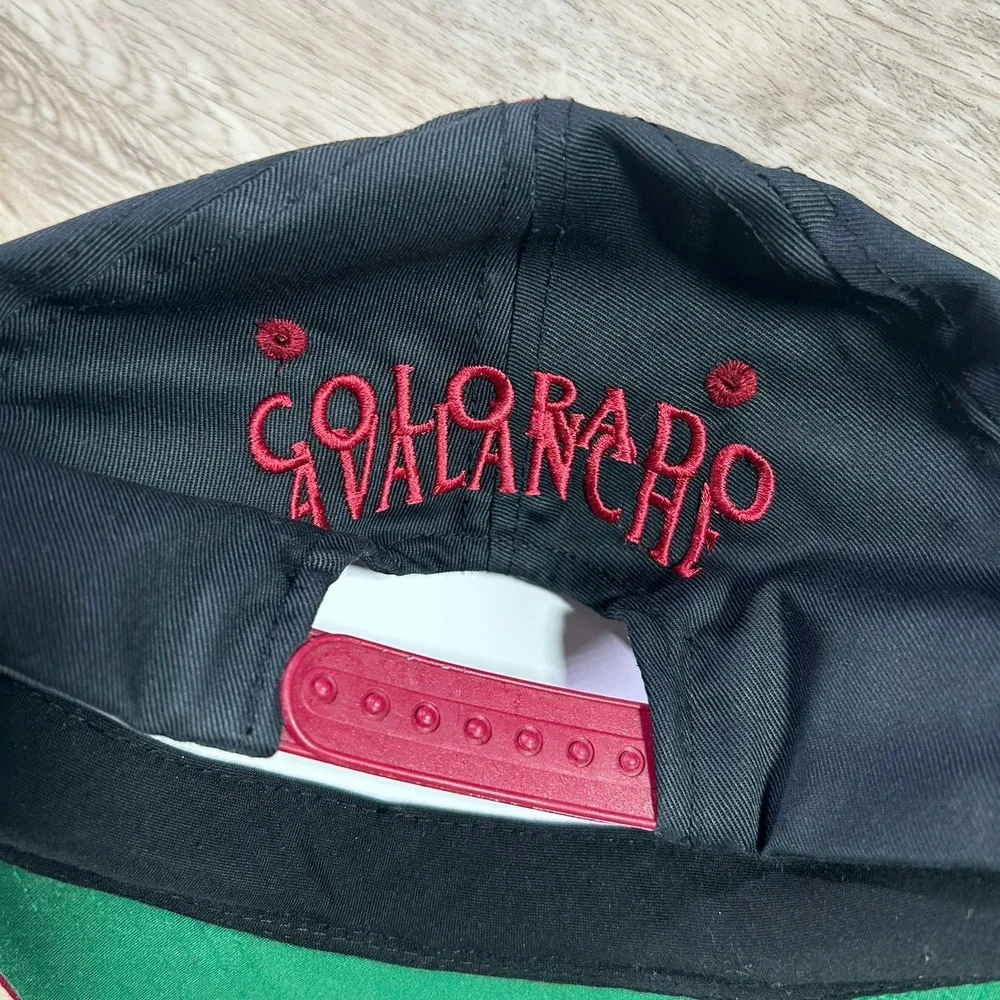 VTG Colorado Avalanche Snapback Hat NHL Hockey Twins‎ Black Cap